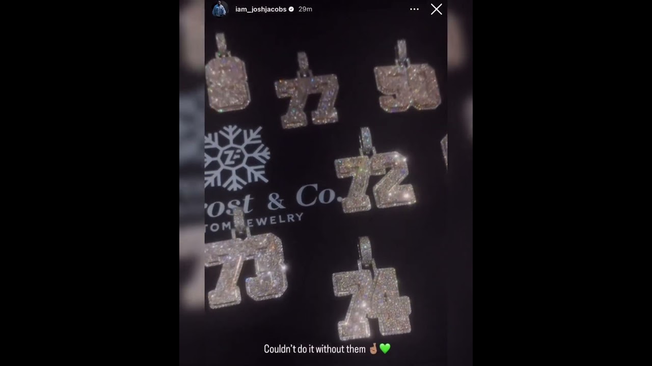 Josh Jacobs Surprises His Entire O-Line with Icy Gifts! 💎👀 (Check it out on IG @iam_joshjacobs)