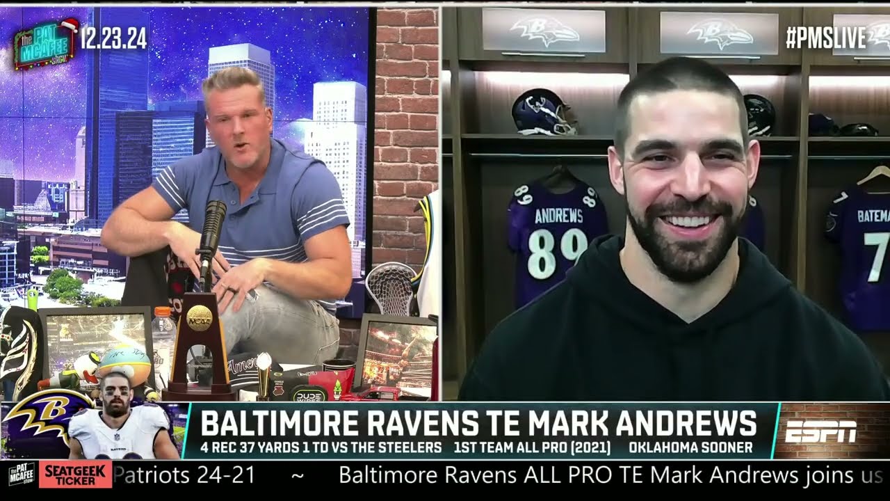 Mark Andrews Reveals Surprising Insights on Lamar Jackson and His Hard Knocks Journey! | The Pat McAfee Show