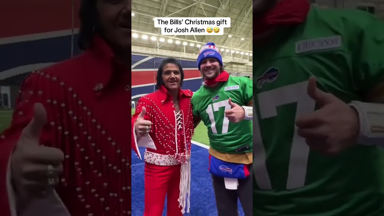 Unwrap the Surprise: What Did the Bills Get Josh Allen for Christmas? 🎁😄 (via @BuffaloBills/IG)