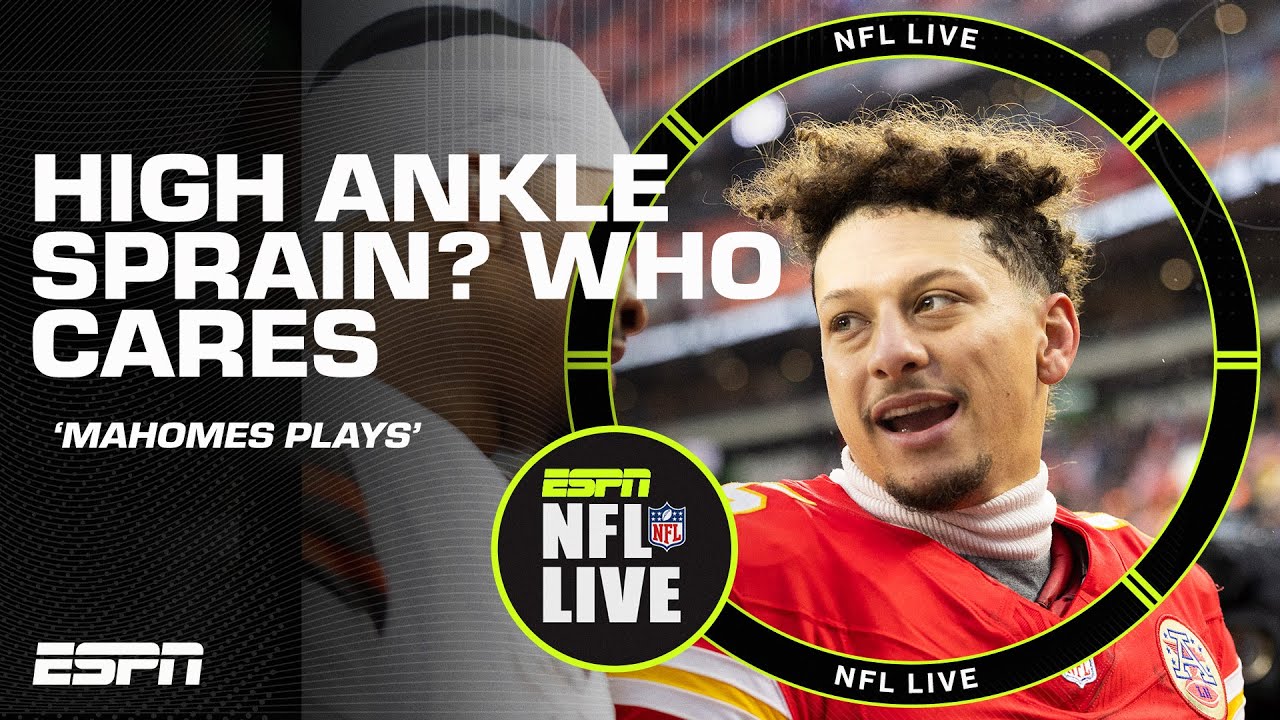 Is a High-Ankle Sprain No Big Deal? Watch Mahomes Defy the Odds! 🤔🏈 – Insights from Adam Schefter on NFL Live