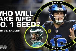 Eagles vs. Lions: Who Will Claim the NFC’s Top Seed? 🦅🤔 Can Jalen Hurts Propel Philly to Victory? | NFL Live