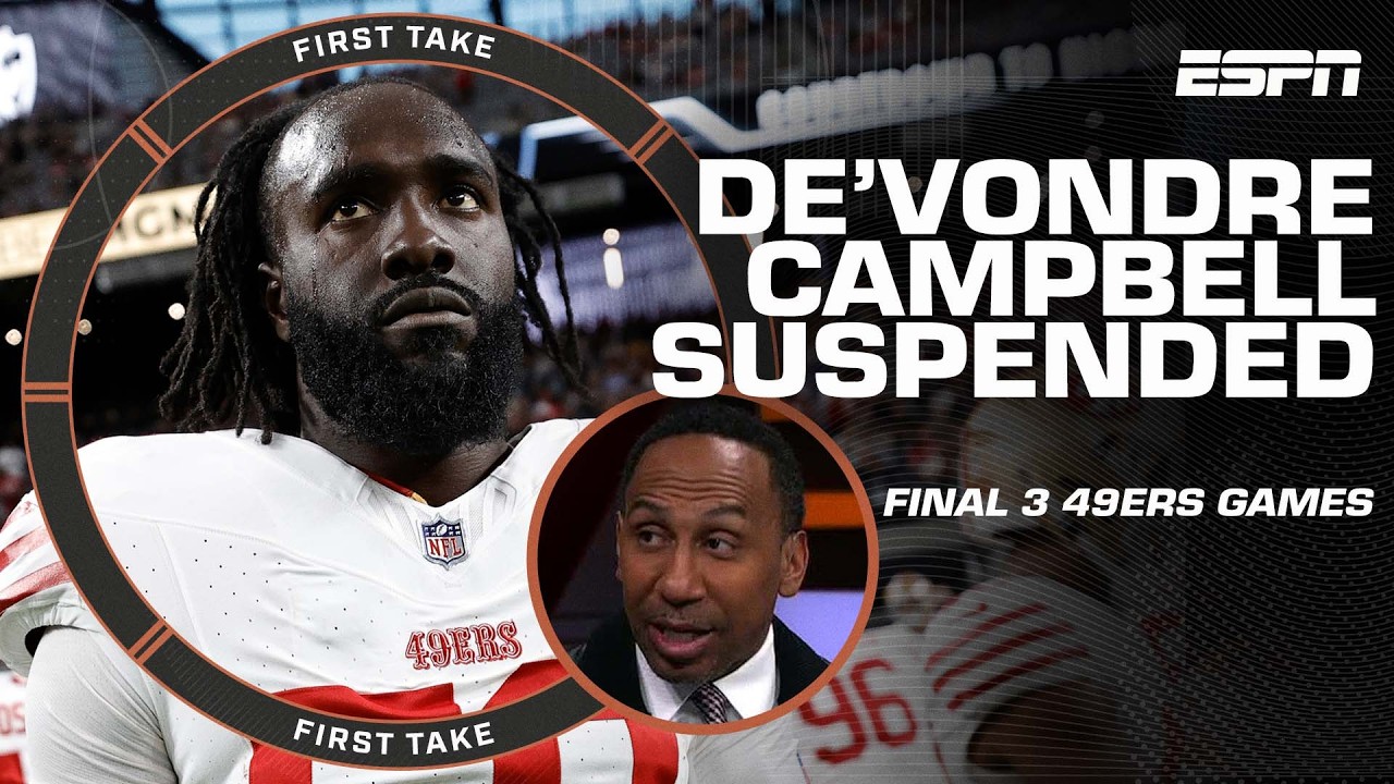 🚨 De’Vondre Campbell SUSPENDED for 3 Games! What Do Stephen A. and Shannon Sharpe Have to Say? 🚨 Don’t Miss Their Instant Reactions!