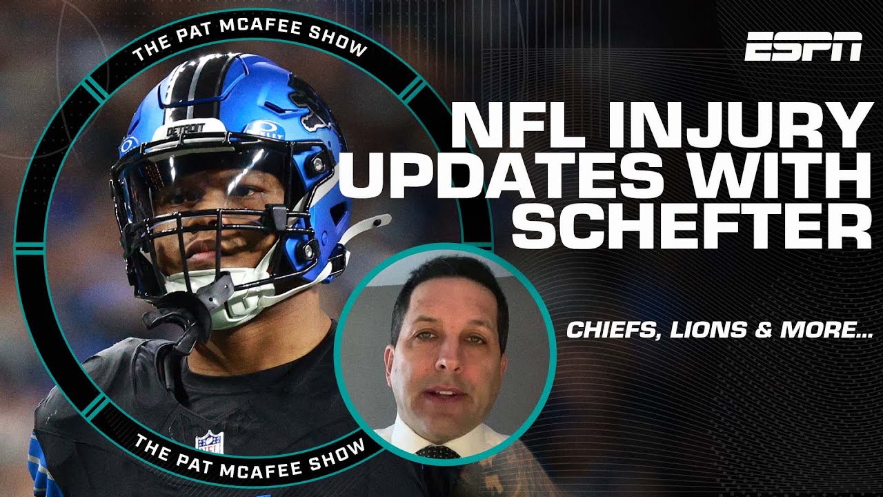 🚨 Inside Scoop: Schefter’s Exclusive Injury Updates on David Montgomery, Patrick Mahomes, TJ Watt & More! | The Pat McAfee Show 🚨  What’s the latest on your favorite players?