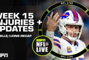 Week 15 Injury Report: Can Mahomes Make a Comeback? 🤔 What Did They Find in Josh Allen’s Shoulder Exam? 👀 | NFL Live