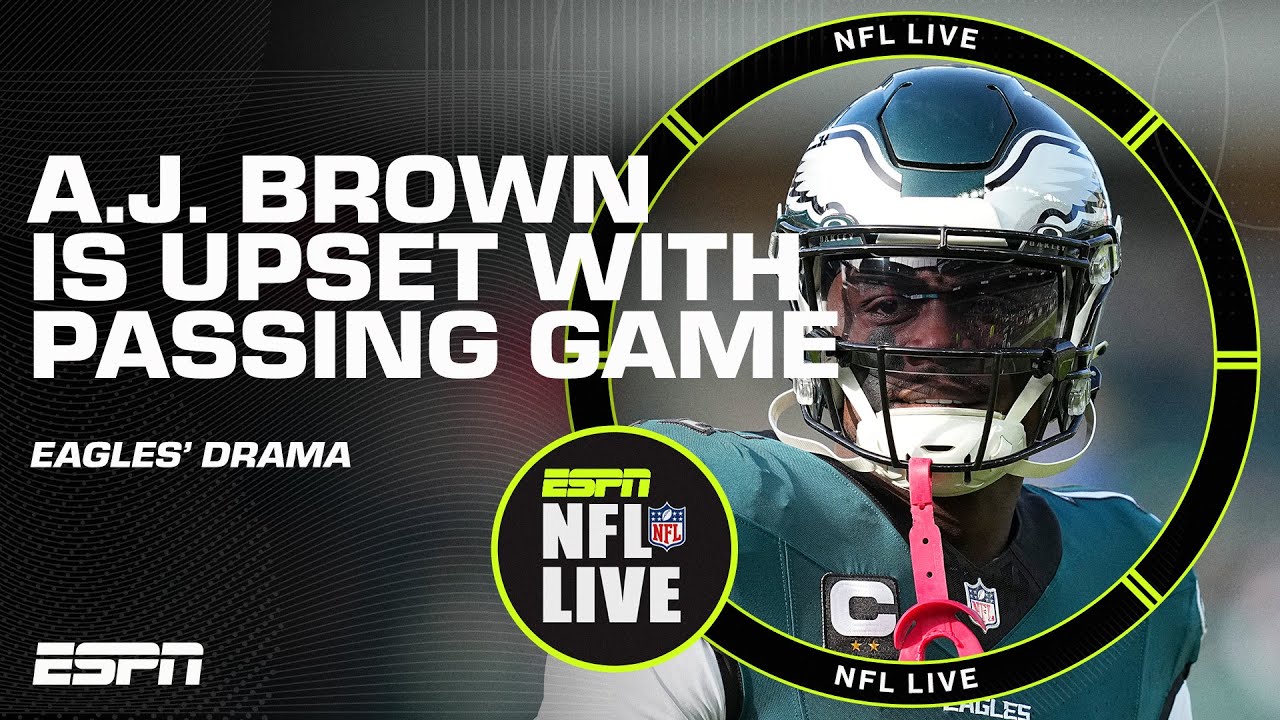 Unraveling the Tension: Is A.J. Brown Frustrated with the Eagles’ Passing Game? Discover the Inside Scoop! 👀 | NFL Live