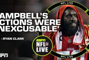 Why De’Vondre Campbell’s Game-Time Refusal Sparks Controversy: Unpacking the ‘No Football Character’ Debate – Clark | NFL Live