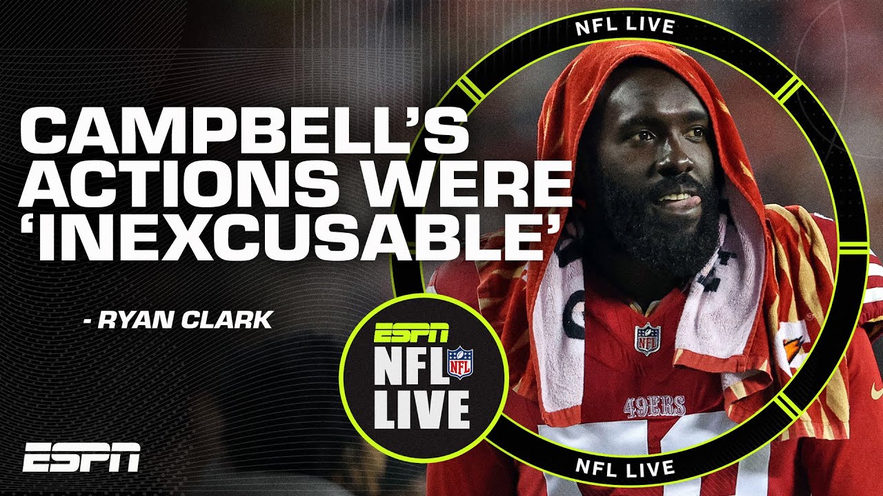 Why De’Vondre Campbell’s Game-Time Refusal Sparks Controversy: Unpacking the ‘No Football Character’ Debate – Clark | NFL Live