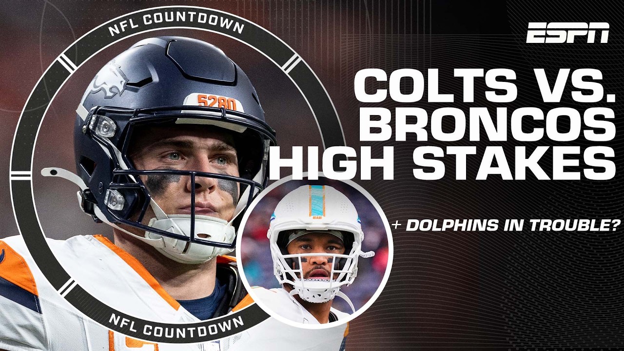 Colts vs. Broncos: A Clash of Titans with High Stakes 👀 + Rex Ryan’s Surprising Doubts About the Dolphins | NFL Countdown